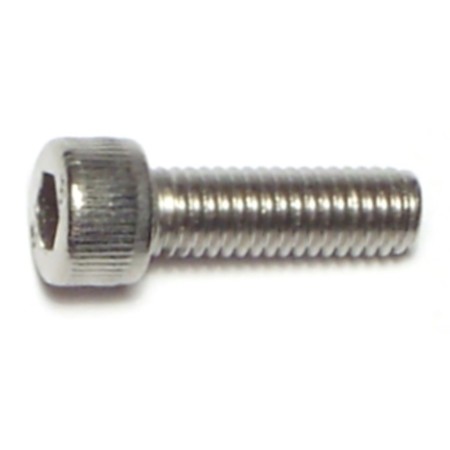 Midwest Fastener #10 Socket Head Cap Screw, Plain Stainless Steel, 5/8 in Length, 10 PK 67811